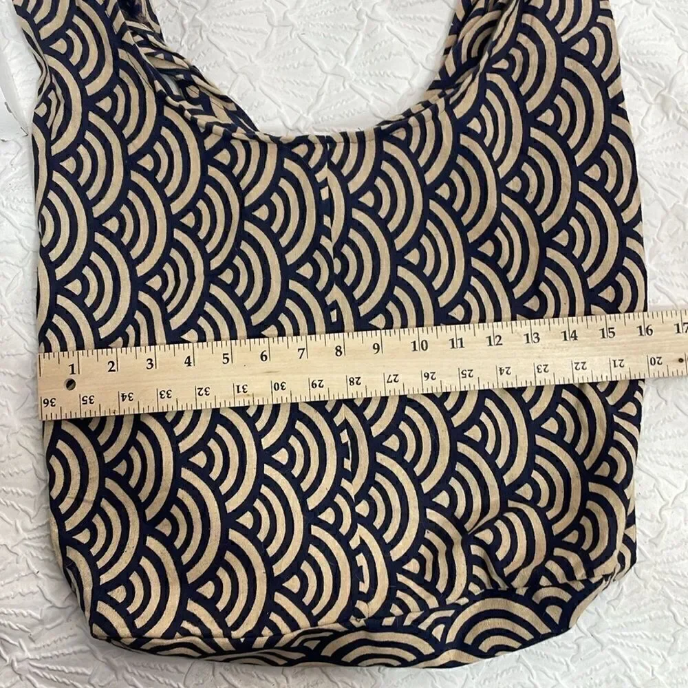 Boho Fabric Paisley Bag Large